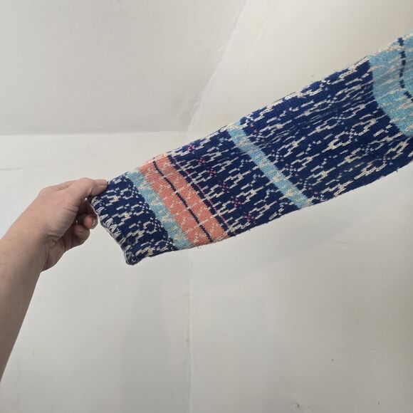 Sundance Cardigan Large Shoreline Long Wooden Button Up Boho Coastal Sweater - Picture 4 of 10